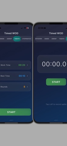 Timed WOD screenshot