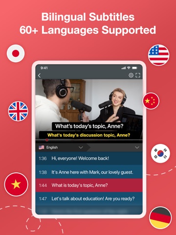 BiliTube: Duo Subs for YouTube iPad screenshot 1