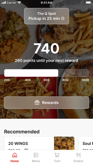 The Q Spot app screenshot