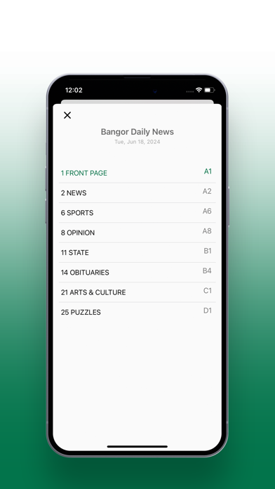 BDN e-edition Screenshot
