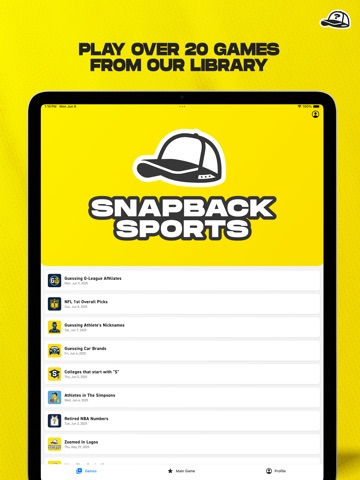 Snapback Sports Trivia iPad screenshot 3