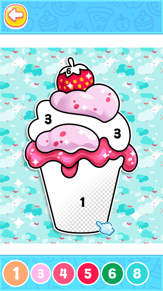 #8. Coloring Meals Game (iOS) 由: C FLOW GAMES SARL