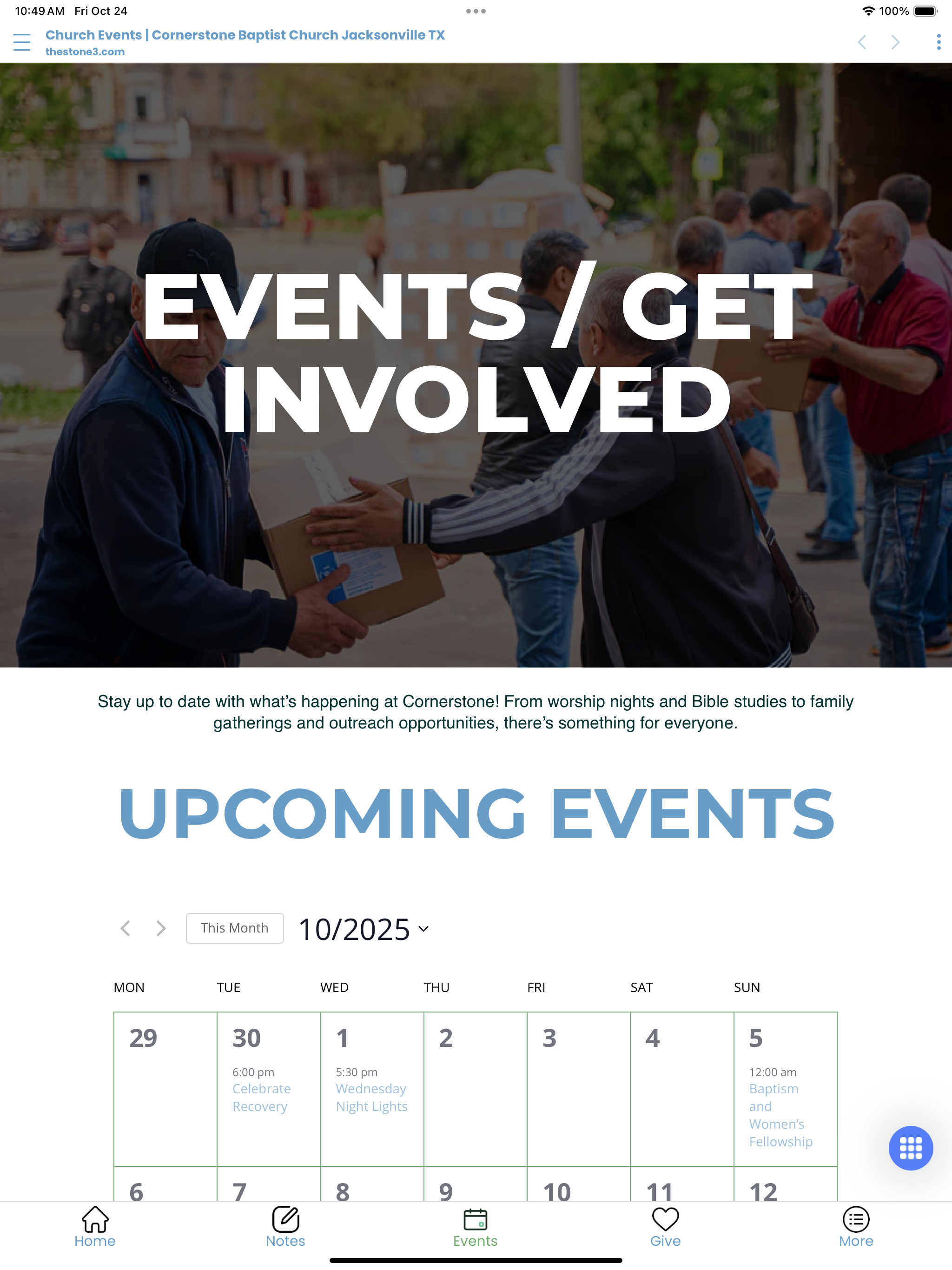 Cornerstone Baptist screenshot 4