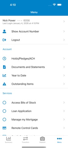 Alliance CU Mobile Banking Screenshot 5 of 5