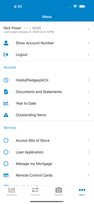 Alliance CU Mobile Banking Screenshot 5 of 5