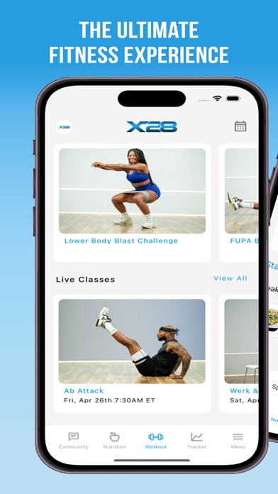 X28 Fitness & Nutrition Screenshot