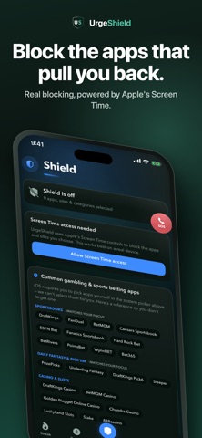 UrgeShield - Gambling Recovery Screenshot 2 of 5