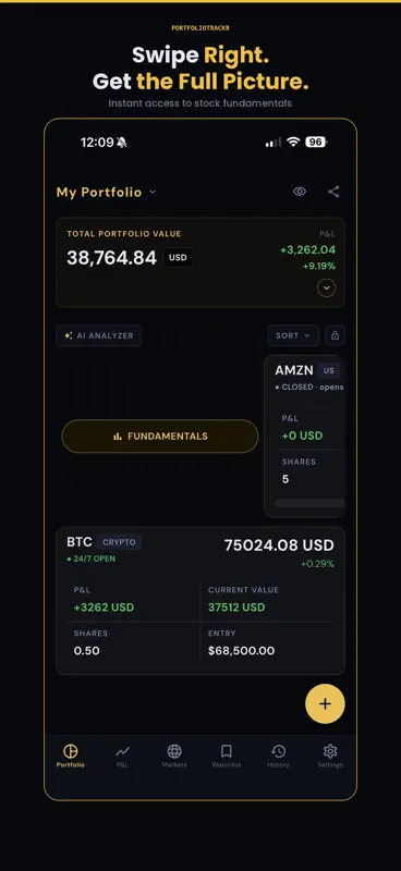 PortfolioTrackr: Stock Tracker screenshot 6 of 10