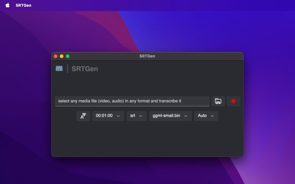 SRTGen (macOS) 由: SCORPIOX, INC LIMITED