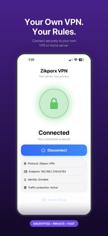 Zikporx VPN: Self-Hosted Screenshot 1 of 2