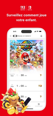 Contrôle parental Nintendo Sw… iPhone screenshot 1