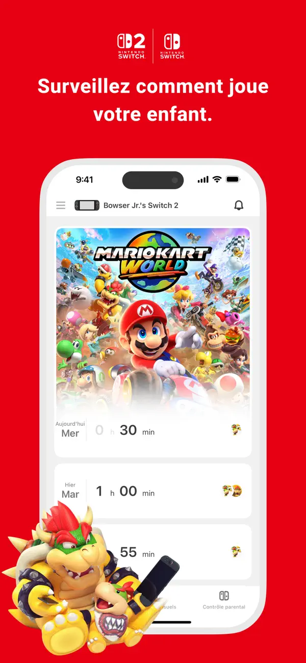 Screenshot #1 pour Contrôle parental Nintendo Sw…