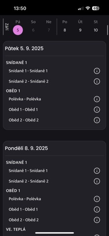 Strava.cz Meal Ordering Screenshot 4 of 8