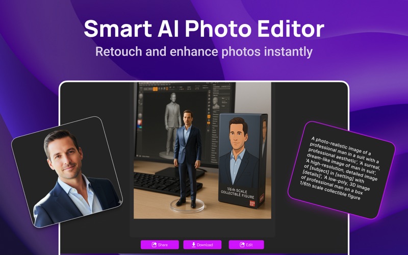 Foto Editor - AI Art Maker iPhone screenshot