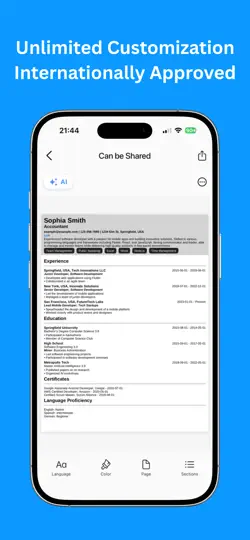 Kolay CV Hazırlama - Özgeçmiş iPhone Ekran Görüntüsü 3