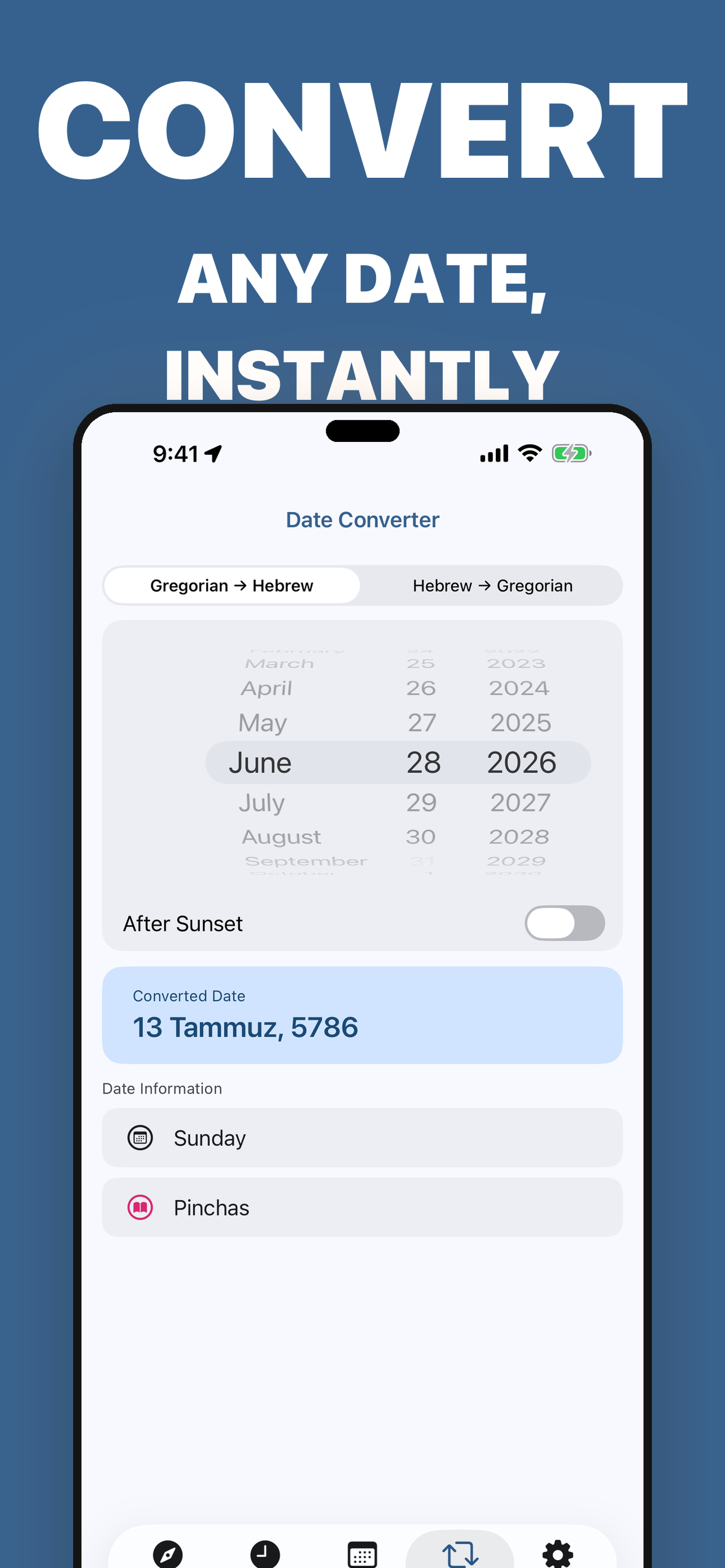 Jewish+ Hebrew Calendar&Zmanim screenshot 4
