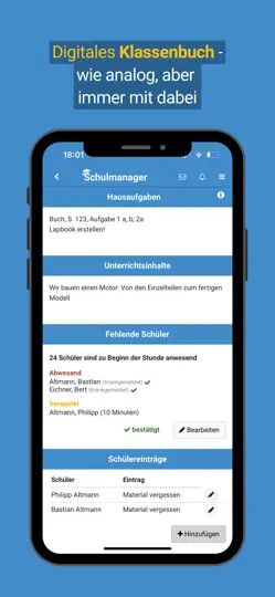 Screenshot von Schulmanager Online auf dem iPhone 4