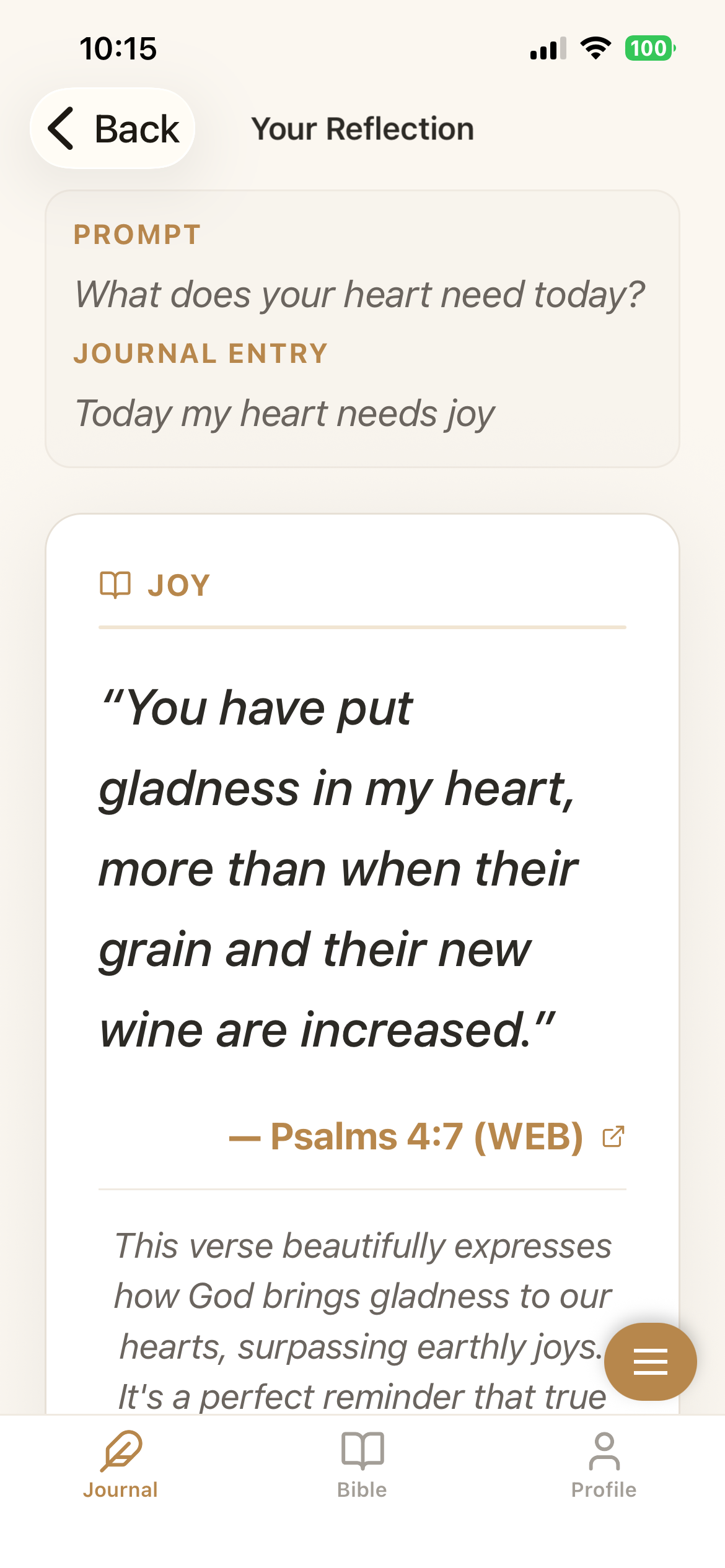 Selah Journal screenshot 2
