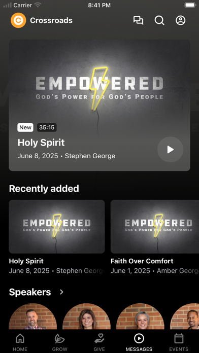 My Crossroads App Screenshot