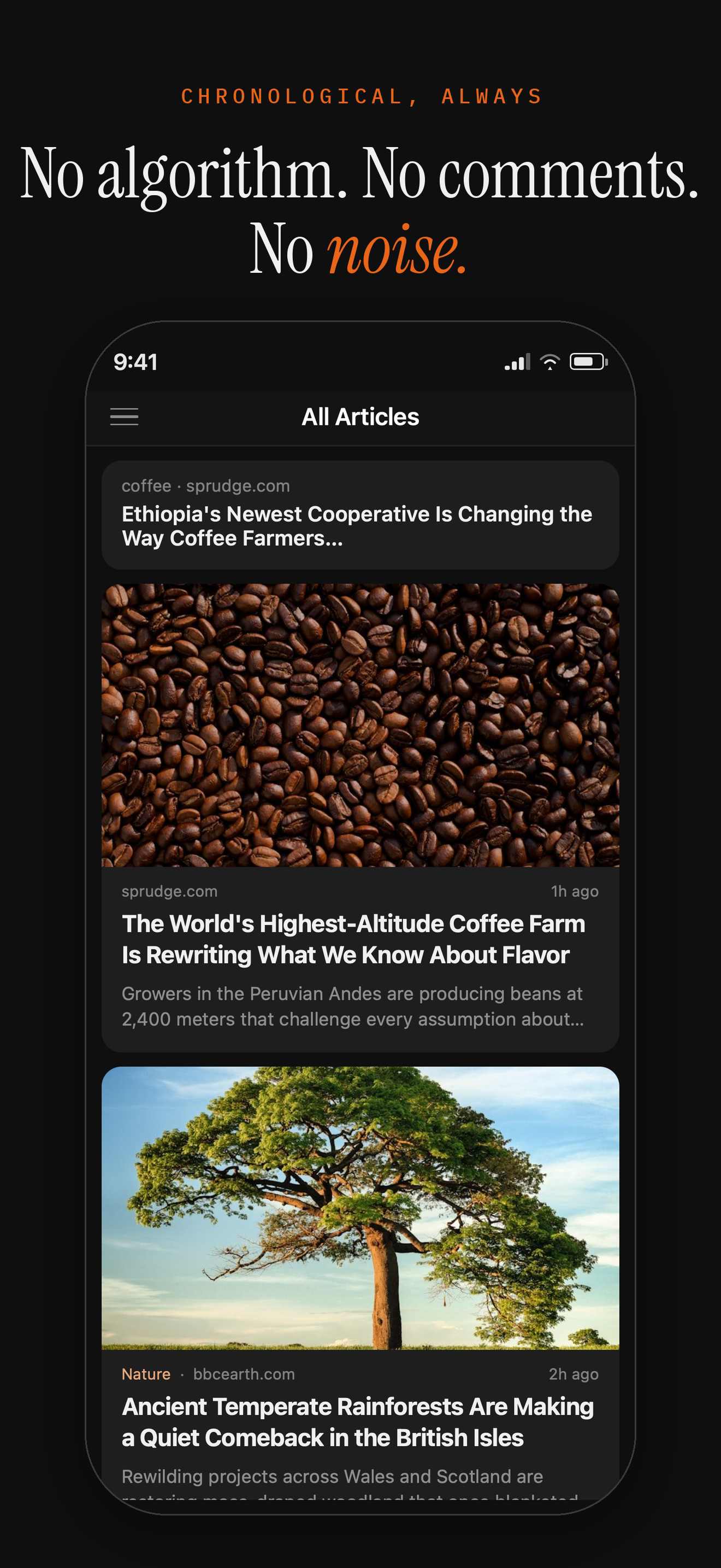 content — RSS feed reader screenshot 3