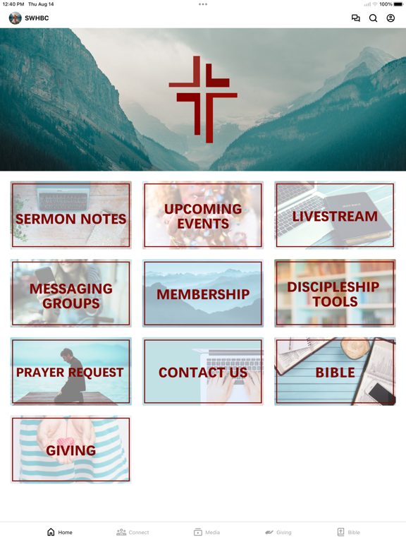 Southwest Hills Baptist Church iPad screenshot 1 - Education app