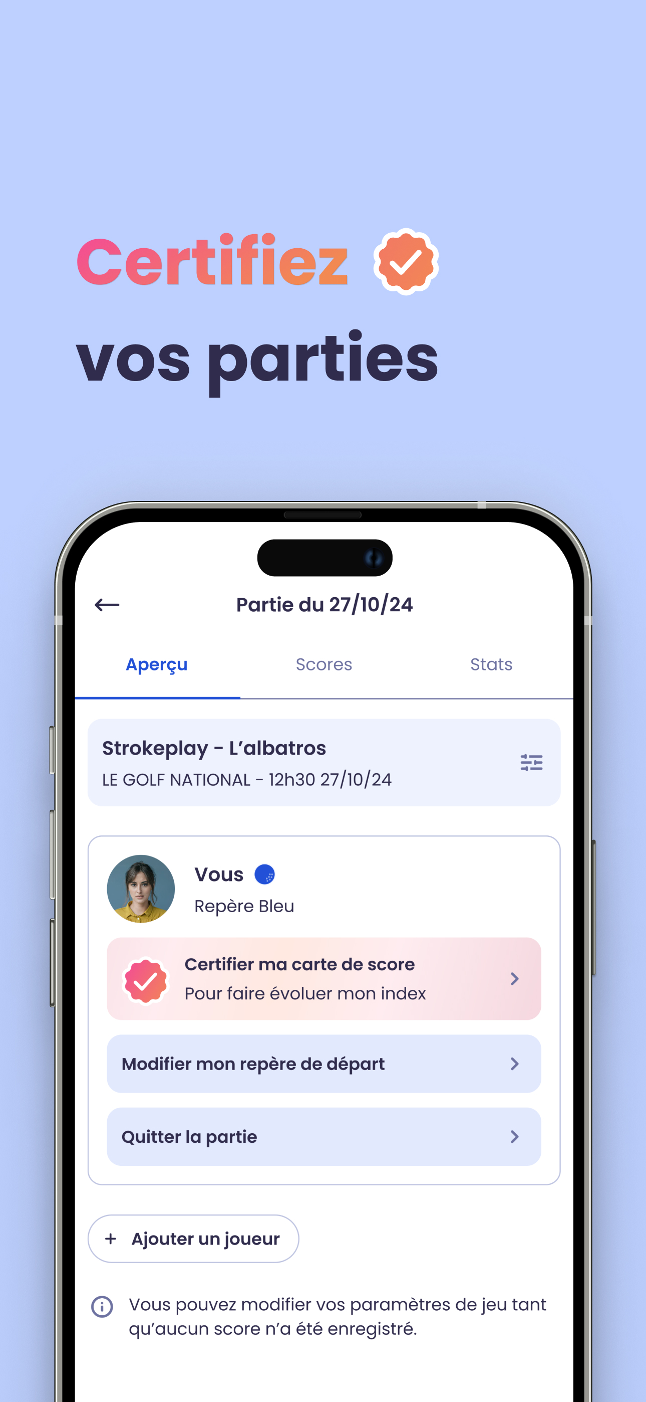 kady: Golf, Carte de score WHS screenshot 4
