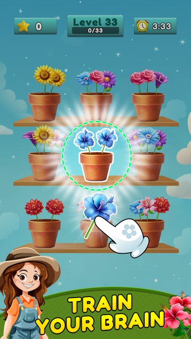 Flower Matching Game Screenshot