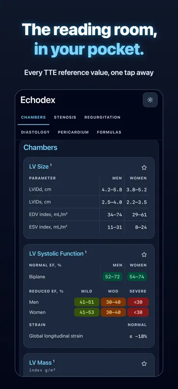 Echodex: TTE Reference Guide screenshot 2 of 5