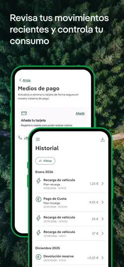 Captura de pantalla de Movilidad Iberdrola en iPhone 6