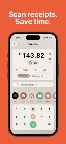 Expense Tracker: Money Gone iPhone screenshot