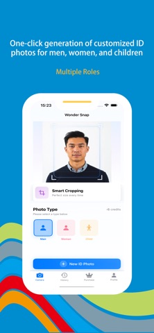 Wonder Snap - ID Picture Maker iPhone screenshot