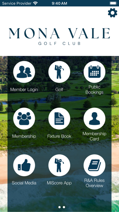 Mona Vale Golf Club App Screenshot