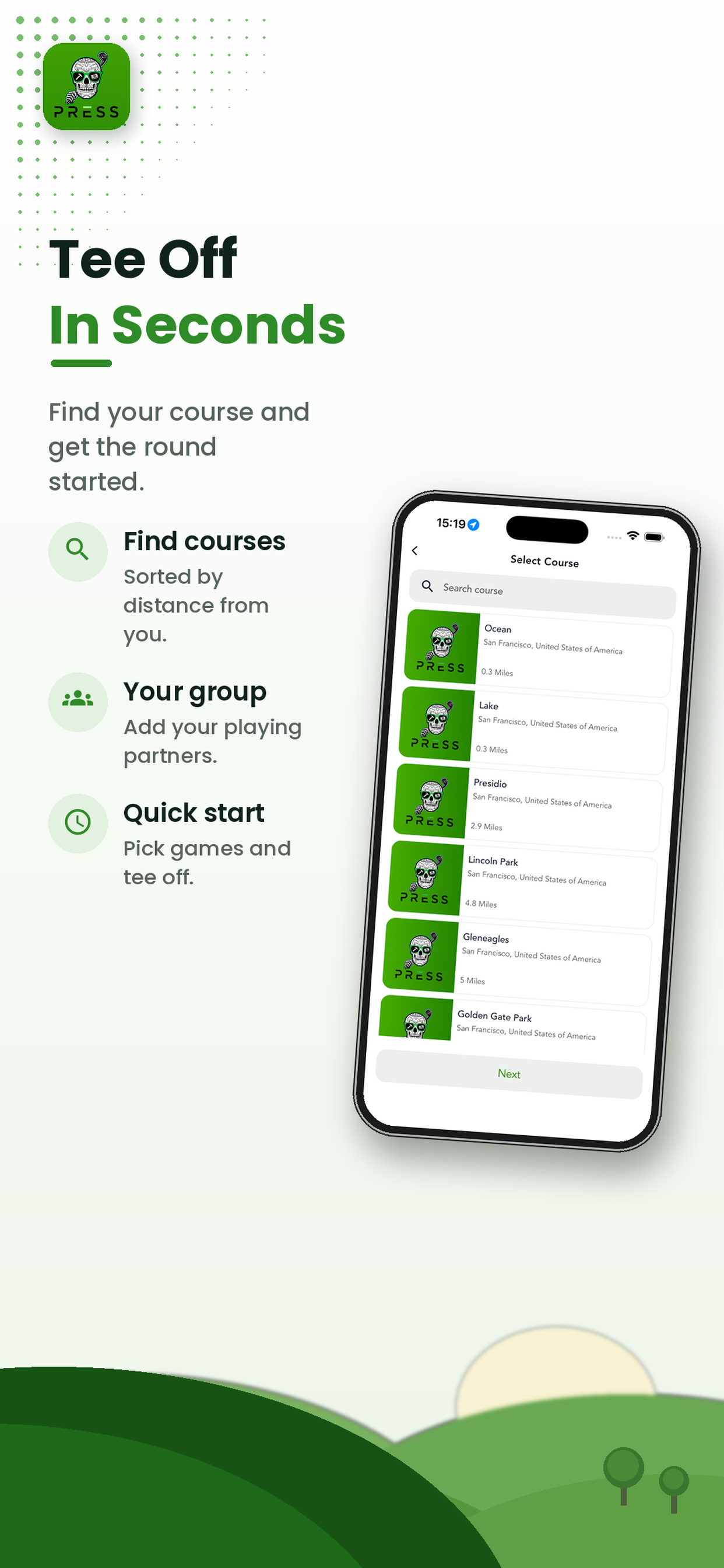 Press Golf: Golf Betting App screenshot 5