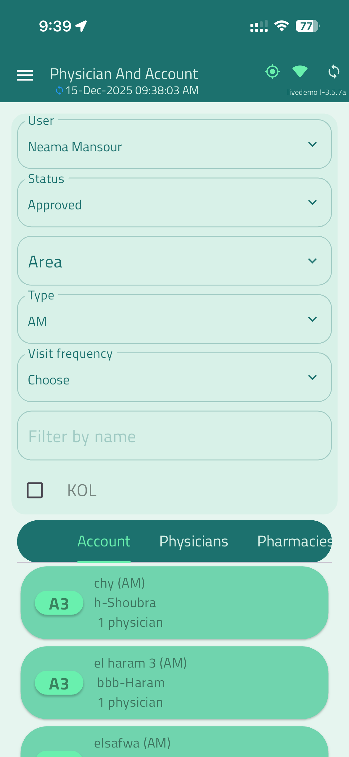 LiveRep (Pharma CRM) screenshot 9
