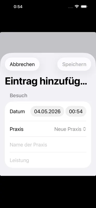 Behandlungsprotokoll screenshot 2 of 5
