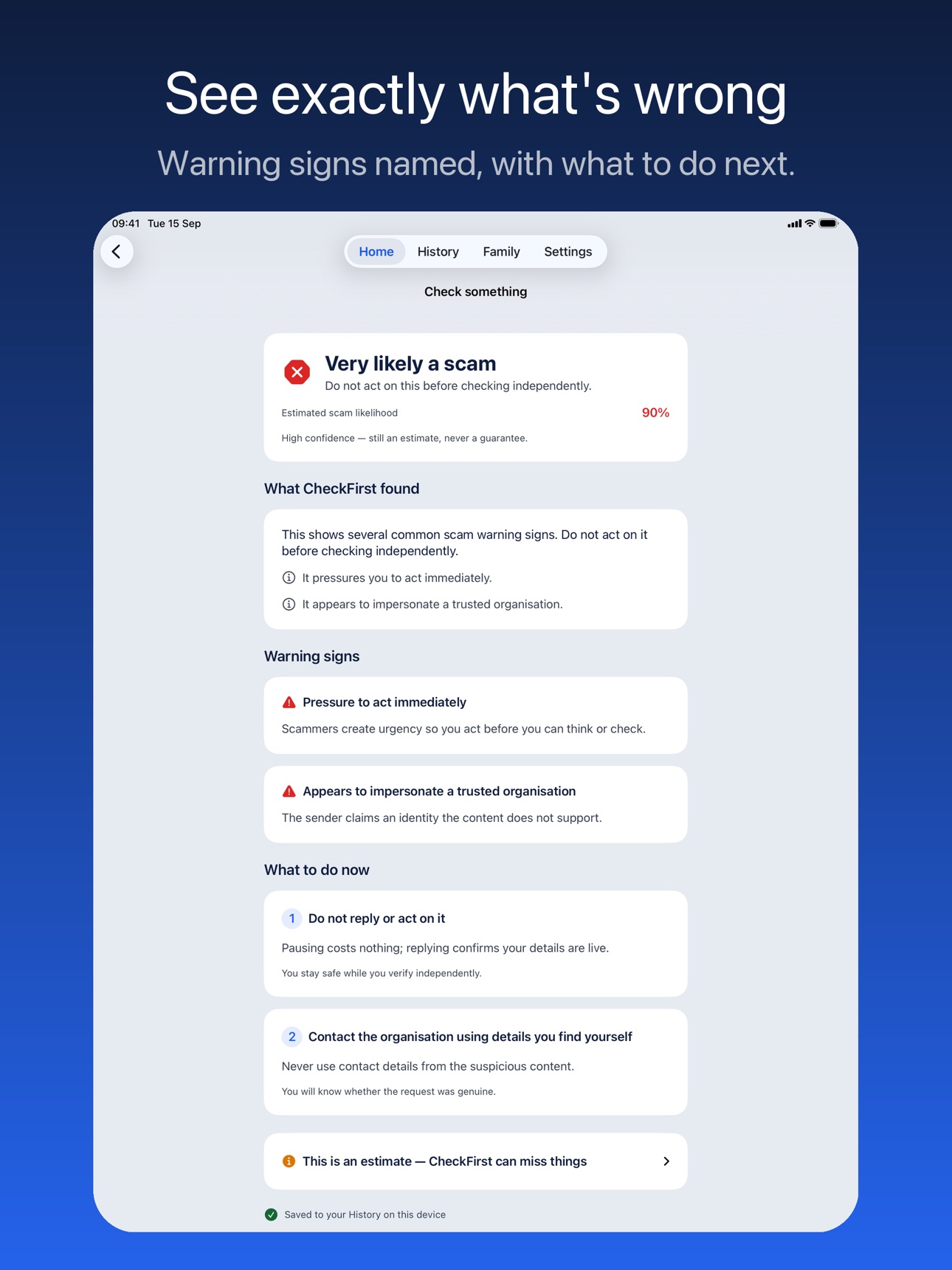 Screenshot 12 of Check First – Scam Protection