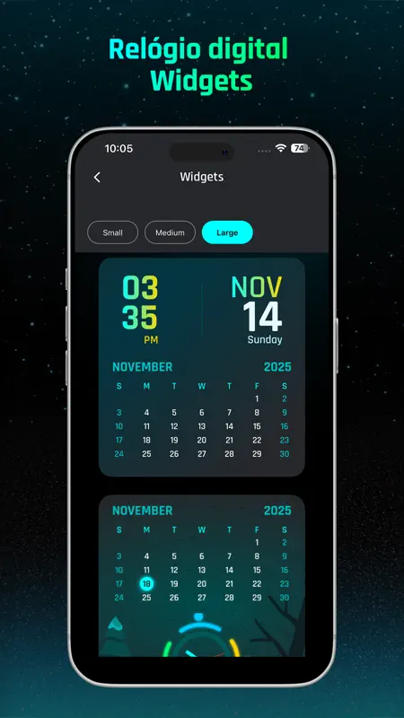 Digital Neon Night Clock screenshot 4 of 8