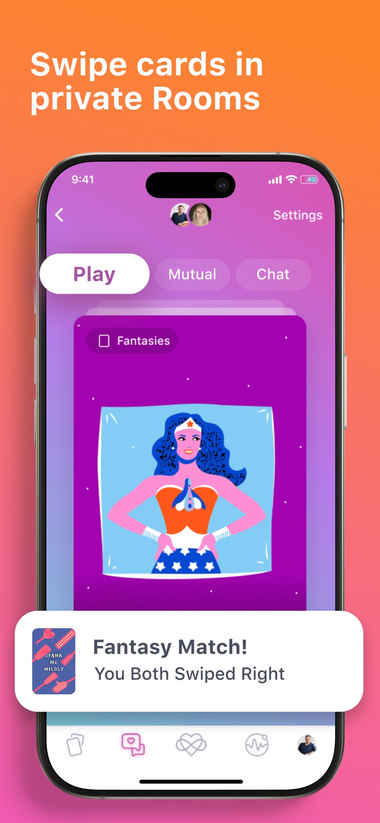 Open-Minded Dating App:Fantasy iphone screenshot 4