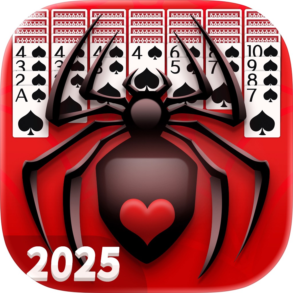 Apple App Store cover for Spider Solitaire - Card 2025