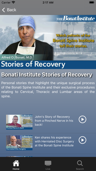 BSI The Bonati Spine Institute Screenshot 4 - AppWisp.com