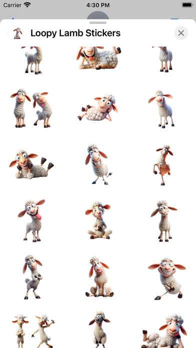 Screenshot #2 pour Loopy Lamb Stickers