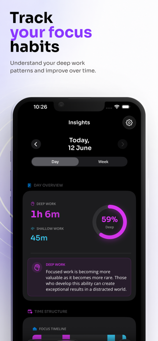 Deep Work: Focus & Flow Screenshot 4 of 6