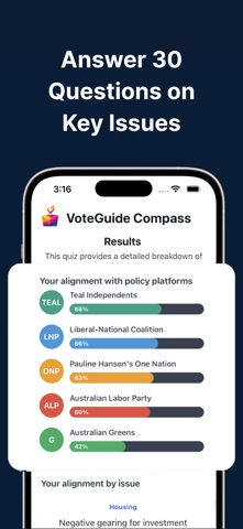 Vote Guide - Political Compass screenshot