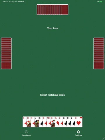 Old Maid Card Game iPad screenshot