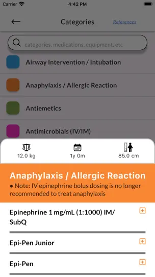 Captura de pantalla de STAT EM en iPhone 4