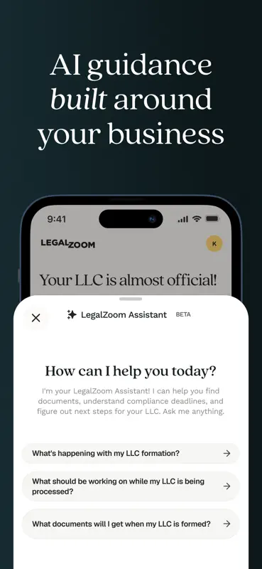 LegalZoom screenshot 4 of 5