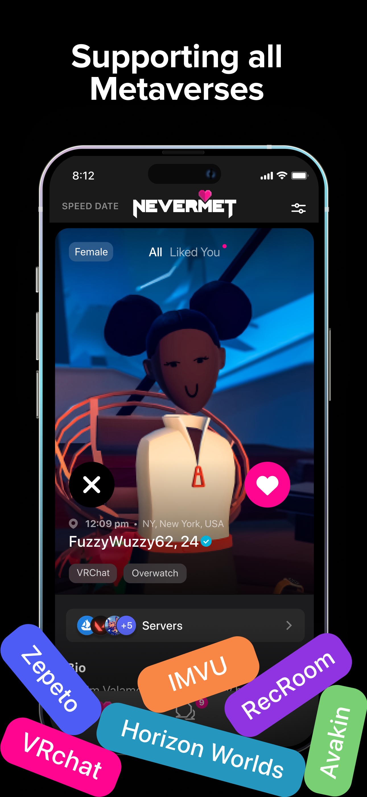 Nevermet - VR Dating Metaverse screenshot 7
