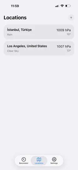 Captura de pantalla de Barometer & Altimeter Pro en iPhone 4