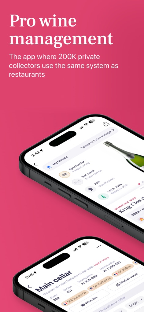 Vinify Wine Cellar Manager - Food & Drink App | MWM