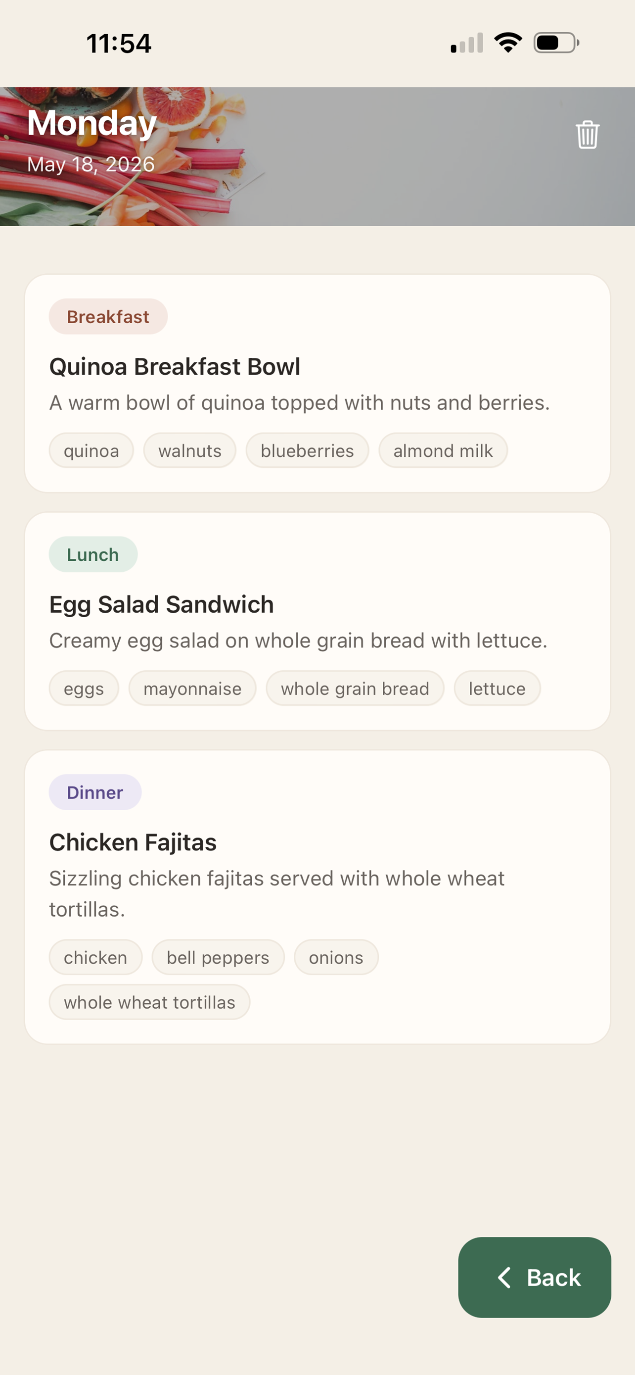 Smart Meal Manager